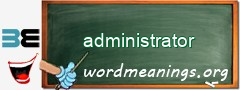 WordMeaning blackboard for administrator